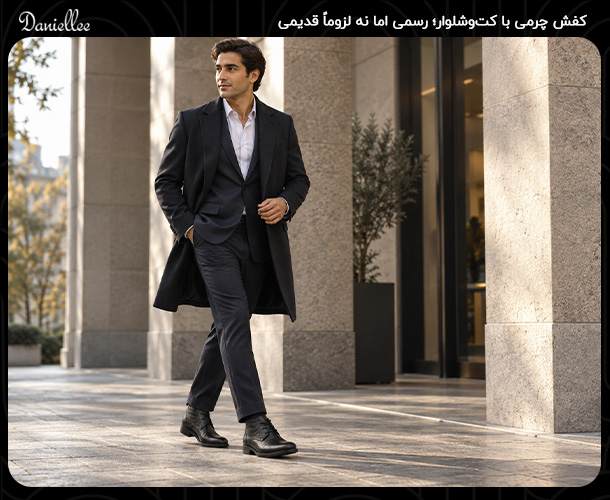 ست کردن لباس با کفش چرم؛ راهنمای انتخاب کفش برای هر استایل