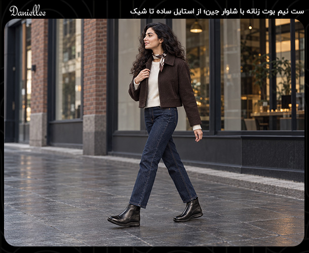 استایل با بوت و نیم بوت زنانه؛ راهنمای ست کردن برای پاییز و زمستان