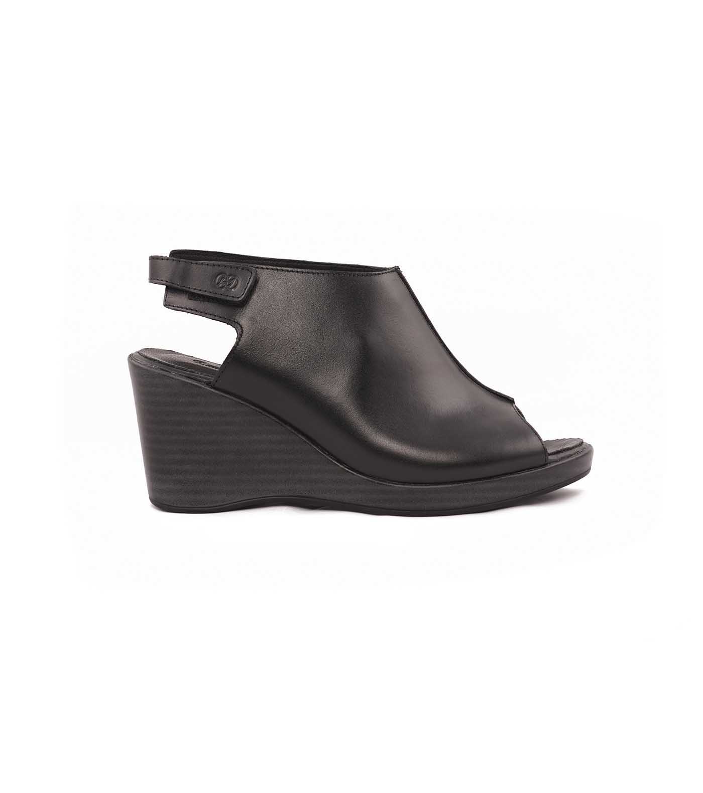 صندل چرمی روزمره زنانه Amstris Peeptoe Back-SPL