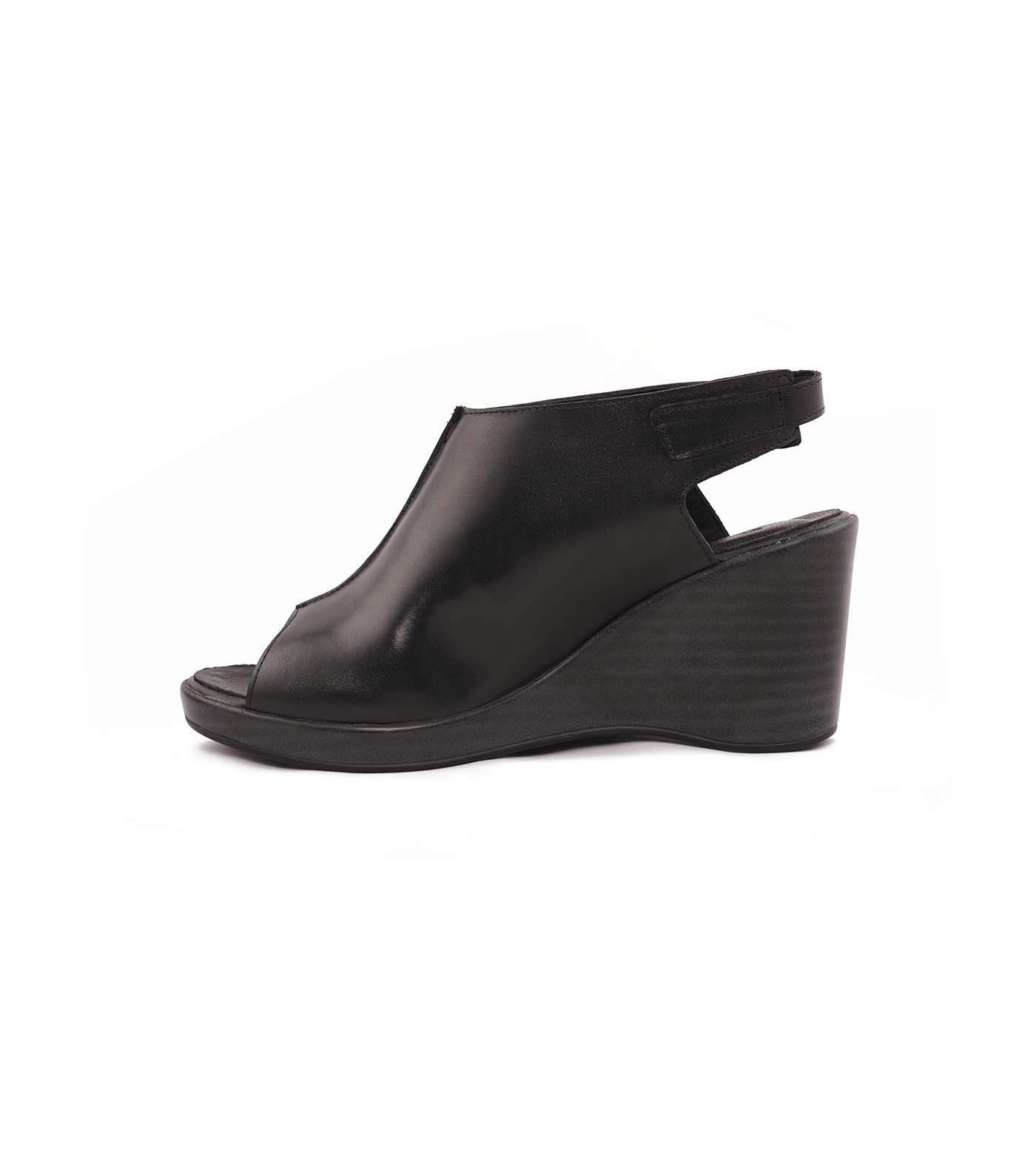 صندل چرمی روزمره زنانه Amstris Peeptoe Back-SPL