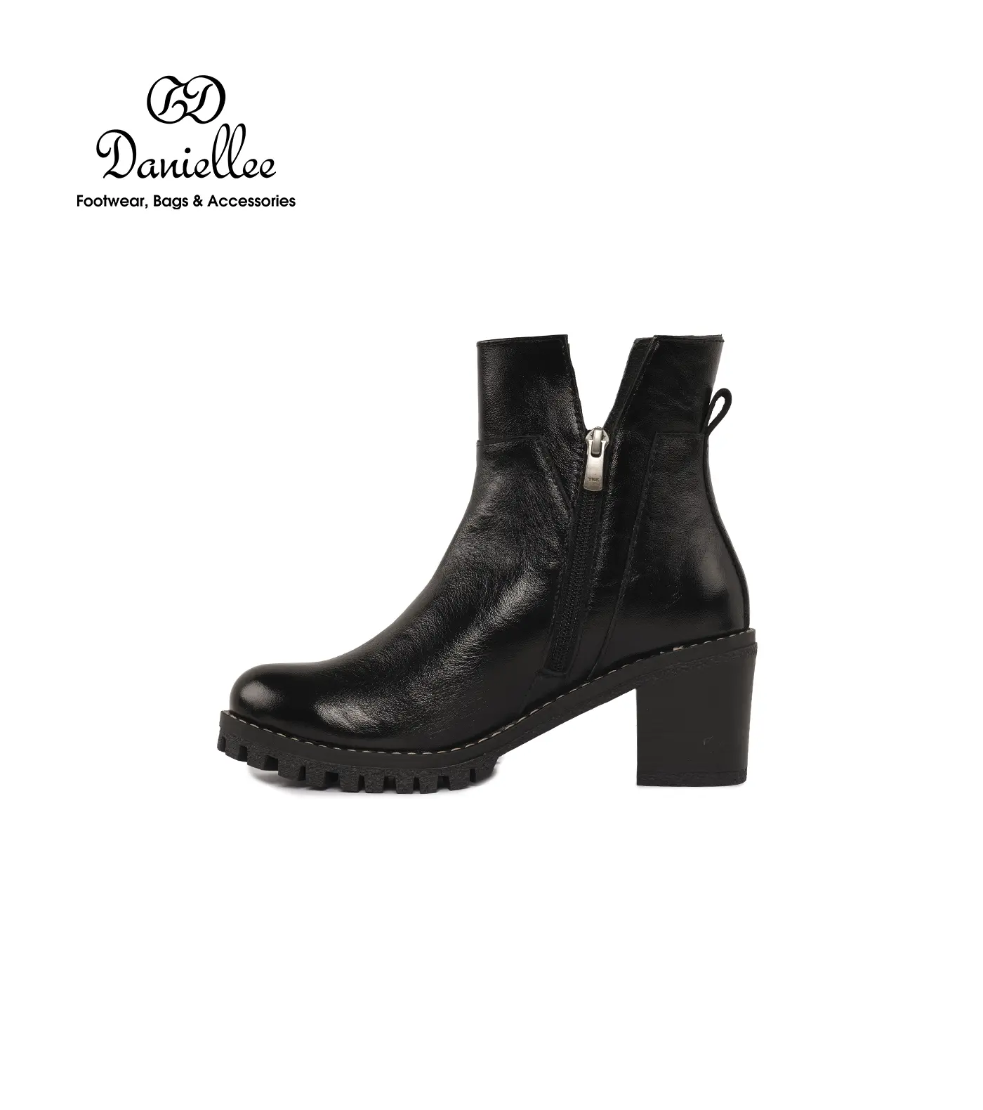 نیم بوت چرمی روزمره زنانه Elica Bootie MC