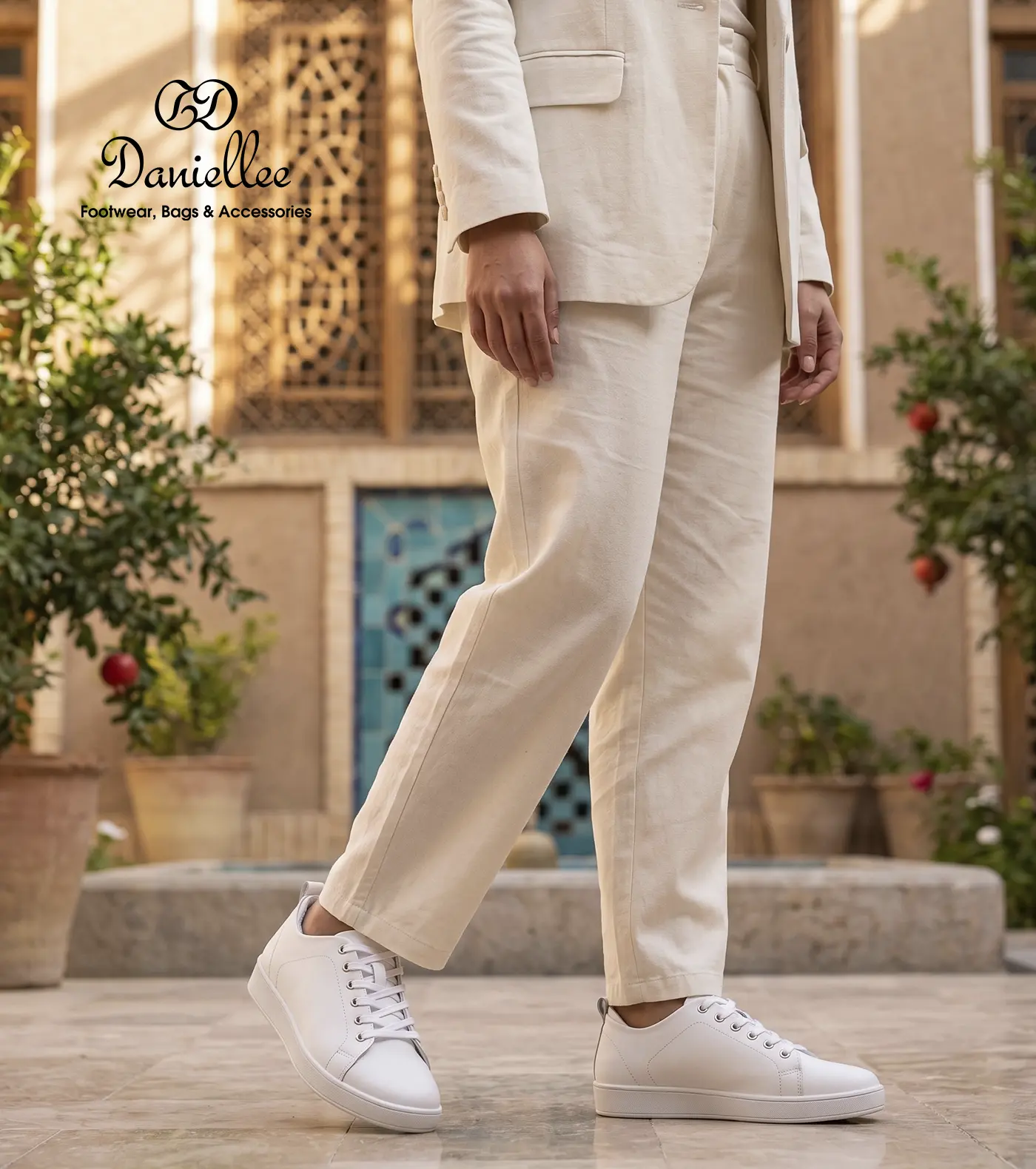 کفش چرمی روزمره زنانه Rayka Lace