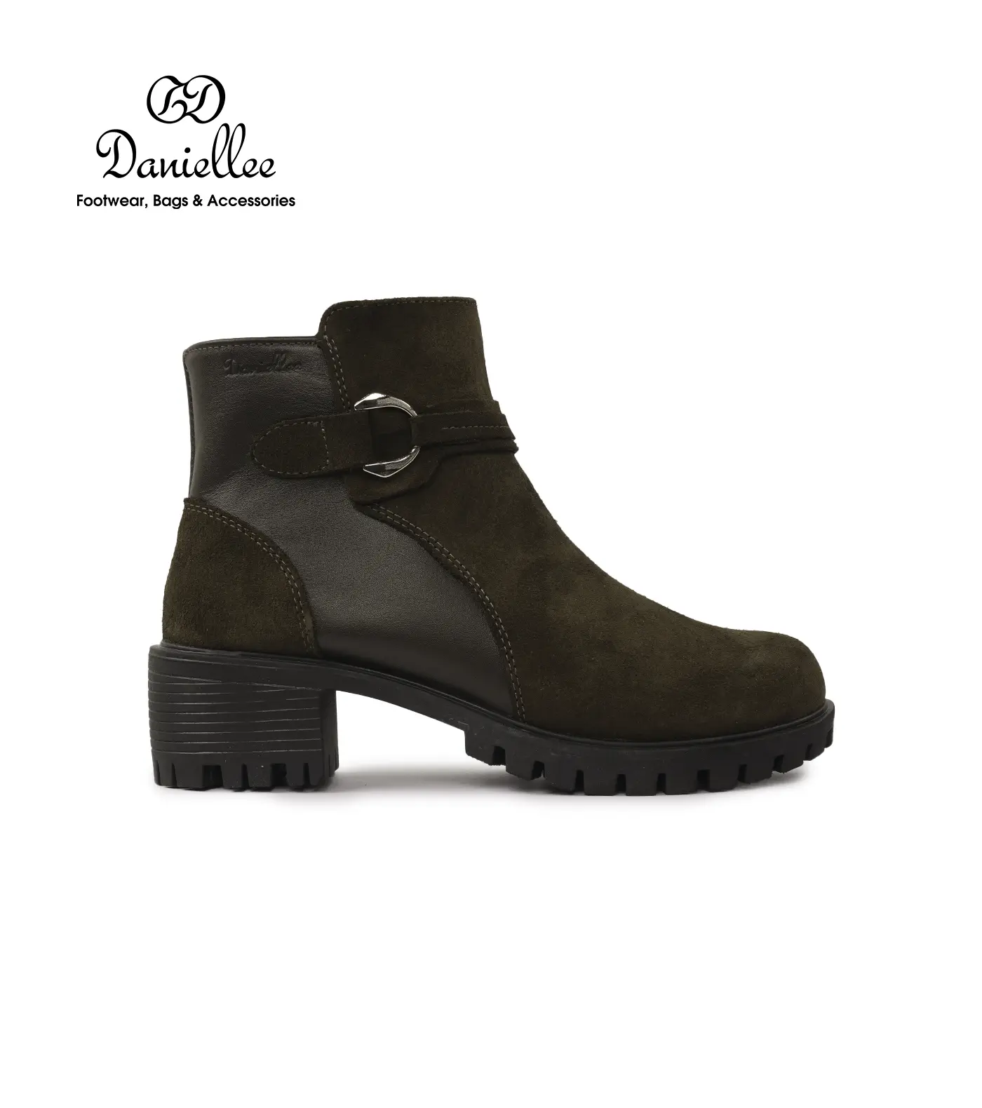 نیم بوت چرمی روزمره زنانه Ava Bootie MC Zip