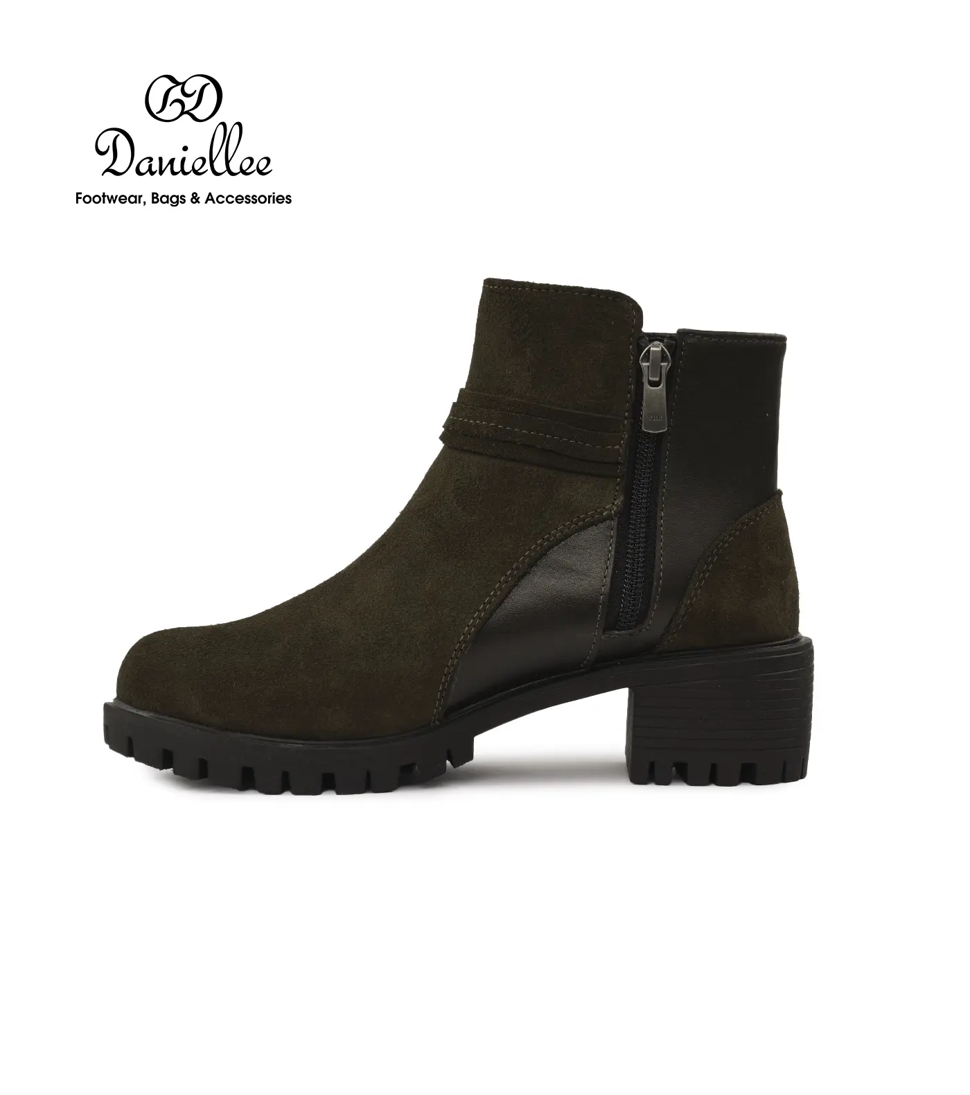 نیم بوت چرمی روزمره زنانه Ava Bootie MC Zip