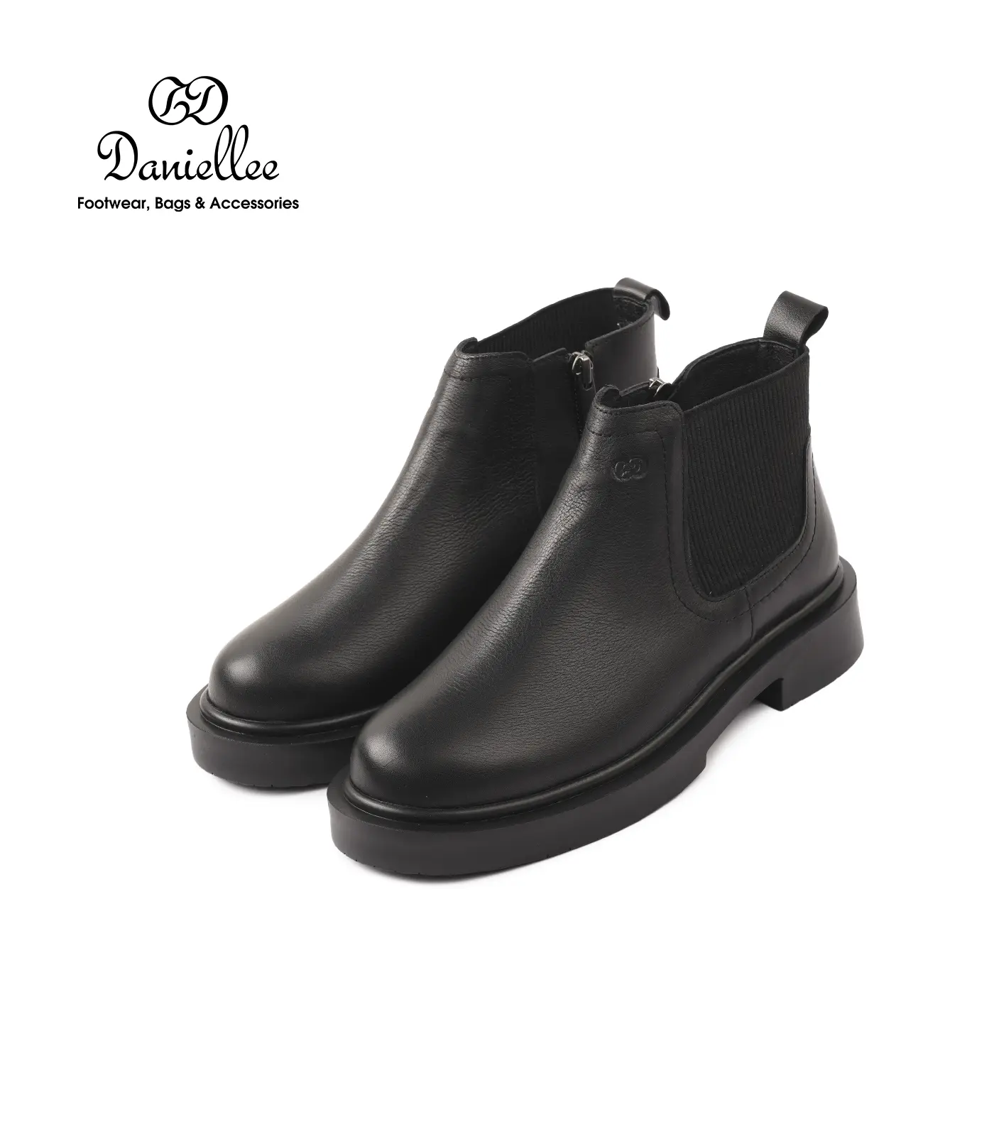 نیم بوت چرمی روزمره زنانه Dina Bootie MC Zip II