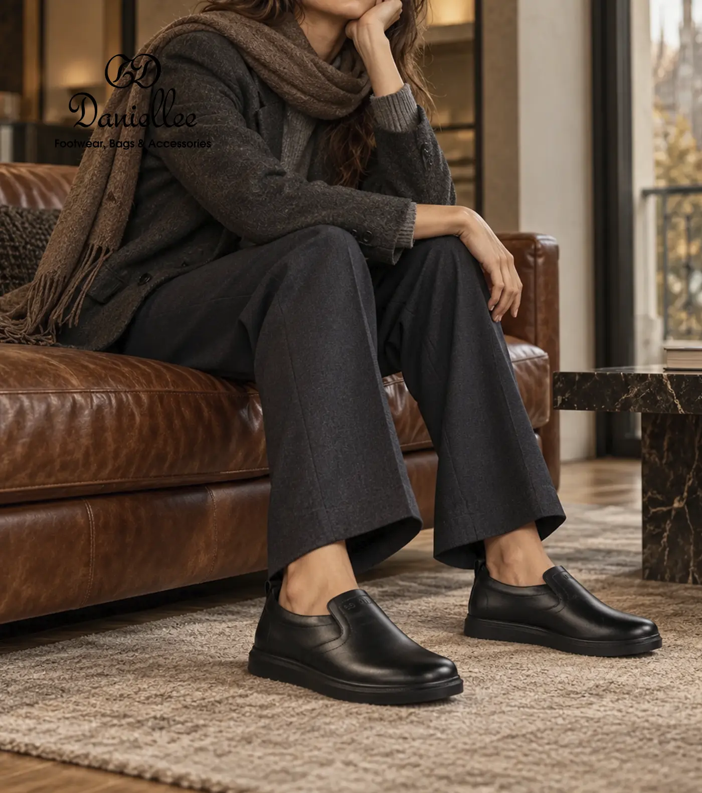 کفش چرمی روزمره زنانه Ariol Slipon III