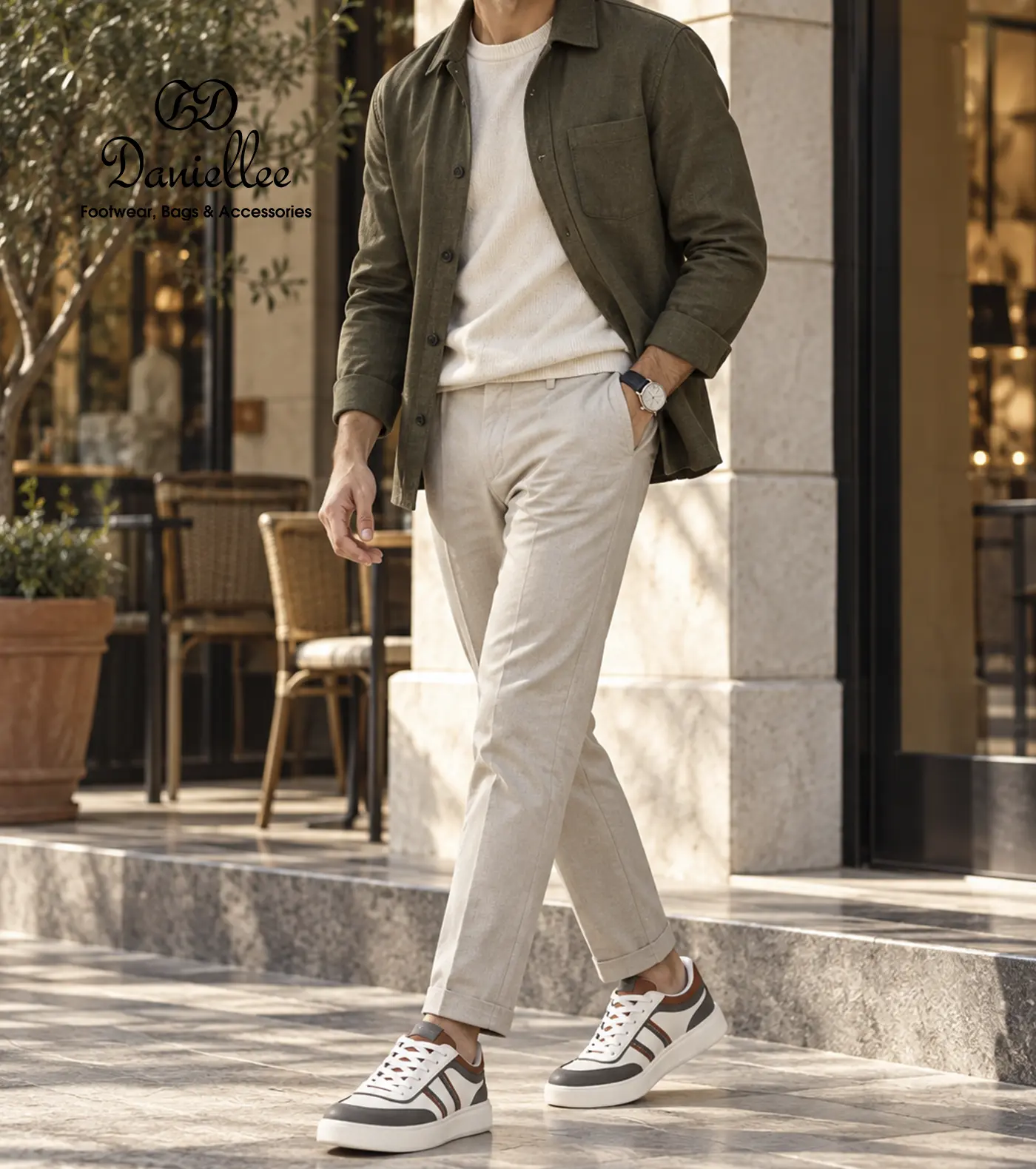 کفش پلی اورتان روزمره مردانه Aron Lace VIV