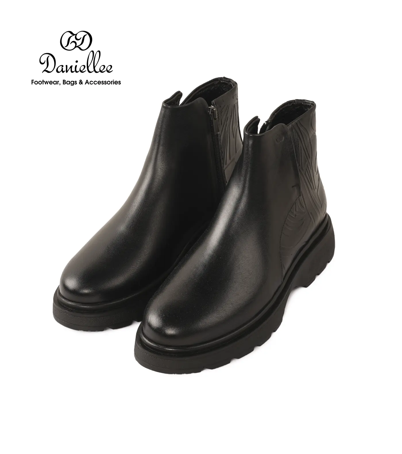 نیم بوت چرمی روزمره مردانه Adas Bootie LC