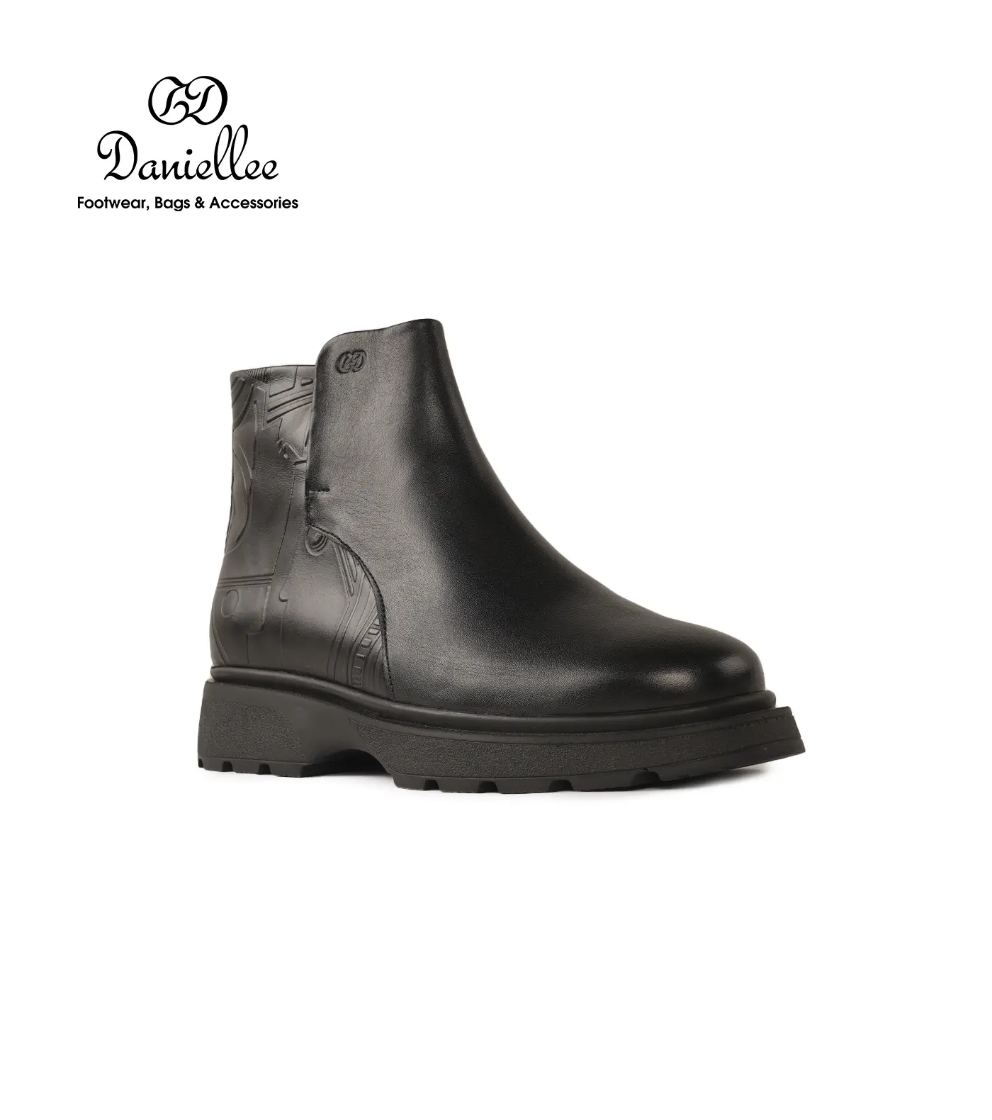 نیم بوت چرمی روزمره مردانه Adas Bootie LC