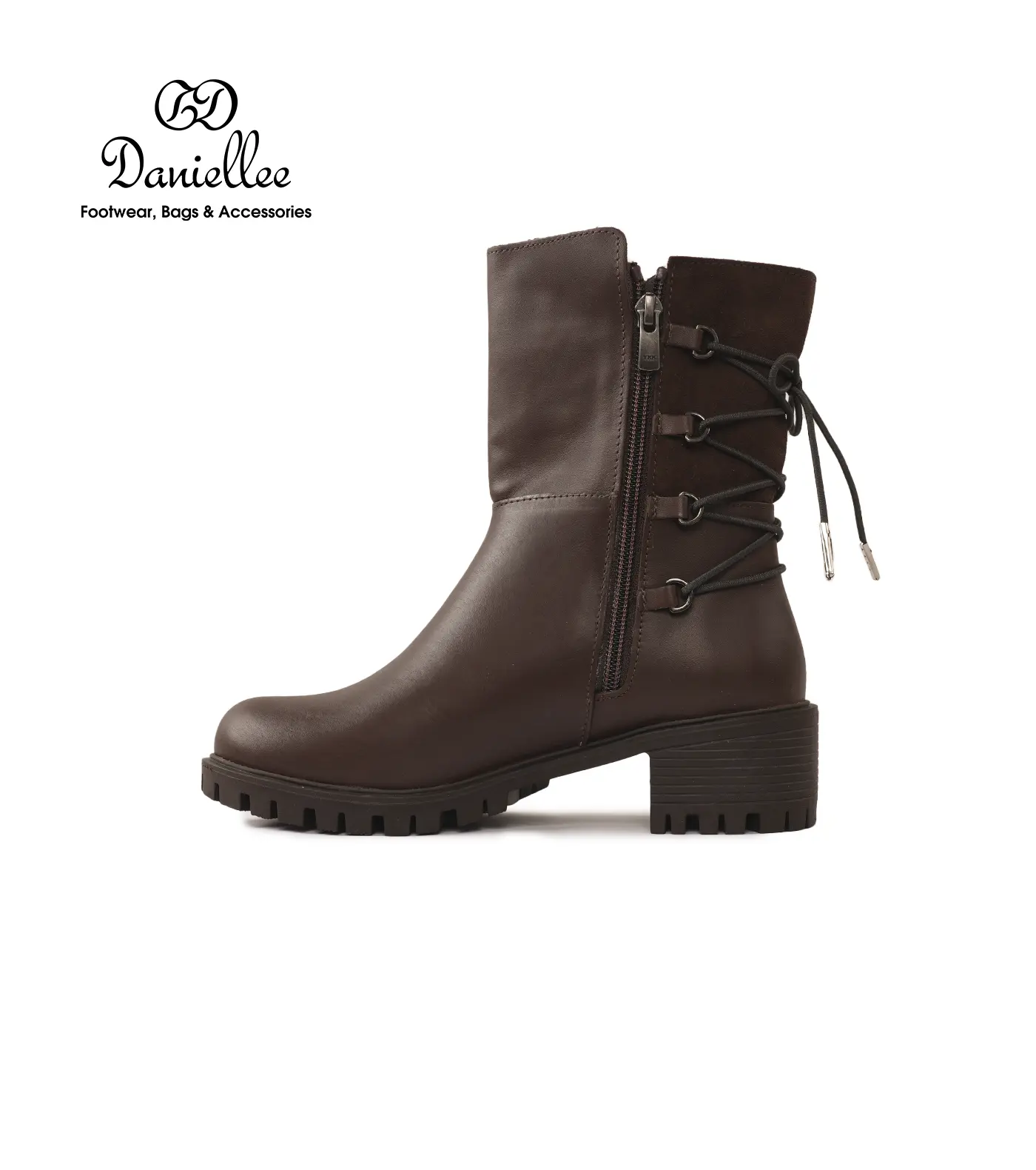 نیم بوت چرمی روزمره زنانه Ava Bootie MC Zip III
