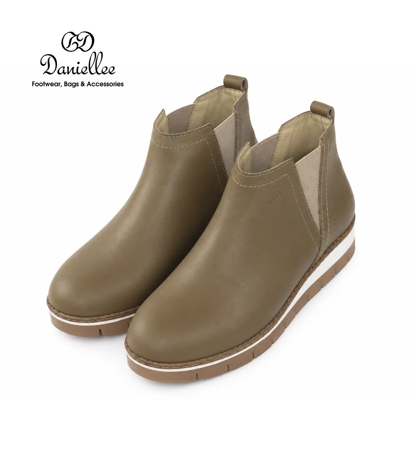 نیم بوت چرمی روزمره زنانه Atrisa Bootie LC