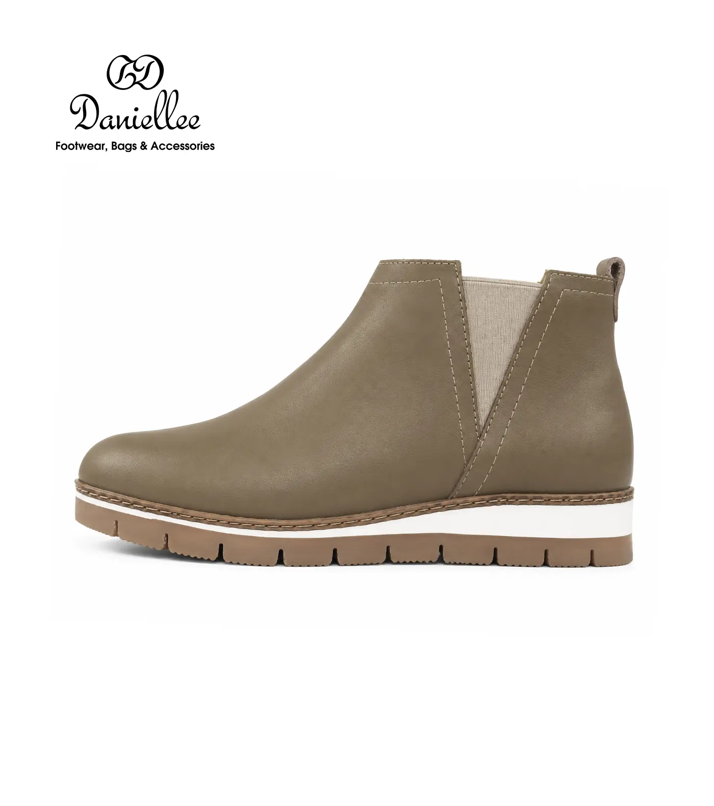 نیم بوت چرمی روزمره زنانه Atrisa Bootie LC