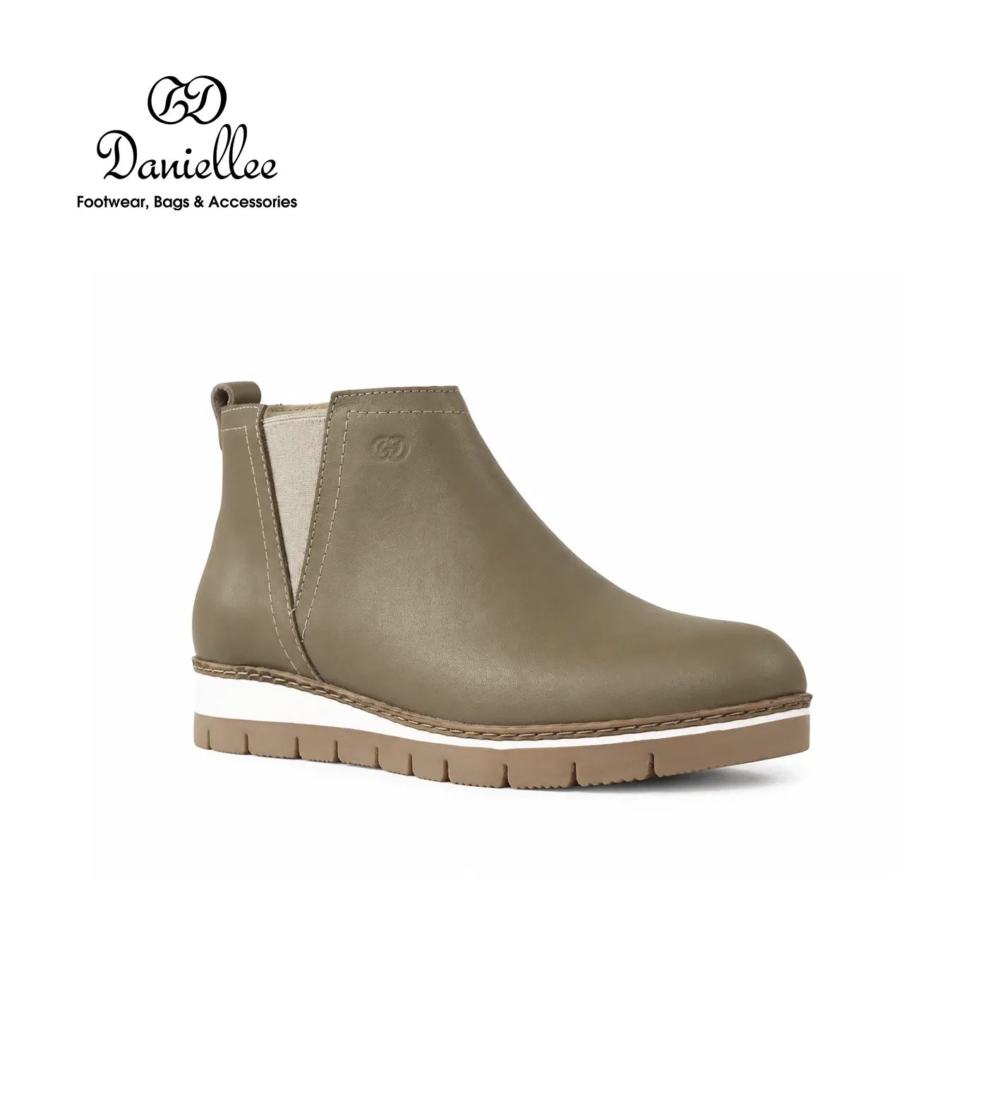 نیم بوت چرمی روزمره زنانه Atrisa Bootie LC
